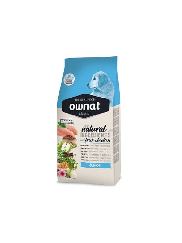 Ownat Classic Junior Tavuklu Köpek Maması 12 Kg + 2 Adet Temizlik Mendili