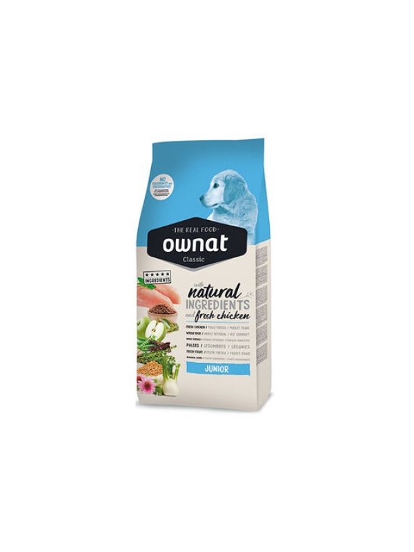 Ownat Classic Junior Tavuklu Köpek Maması 4 Kg + Temizlik Mendili