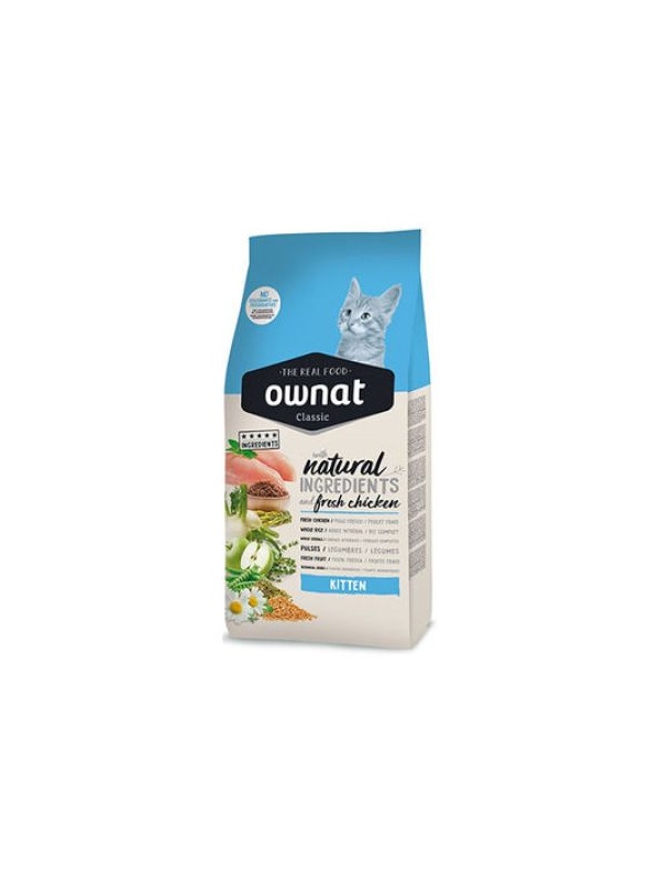 Ownat Classic Kitten Tavuklu Yavru Kedi Maması 1,5 Kg + Temizlik Mendili