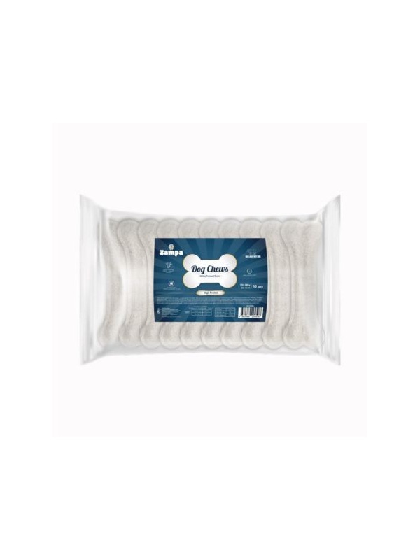 Zampa Beyaz Press Kemik Köpek Ödülü 10'lu 160-170 gr