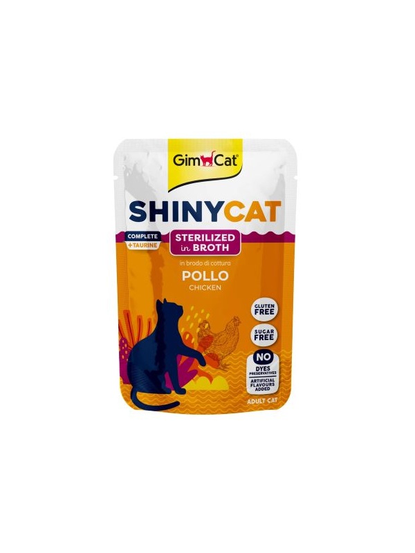 Gimcat Shinycat Pouch Sterilized Chicken 70 gr - Tavuk Kısırlaştırılmış kediler için