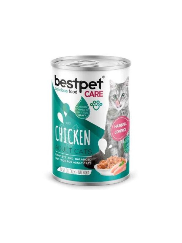 Best Pet Kedi Konservesi Tavuklu Hairball 400 gr