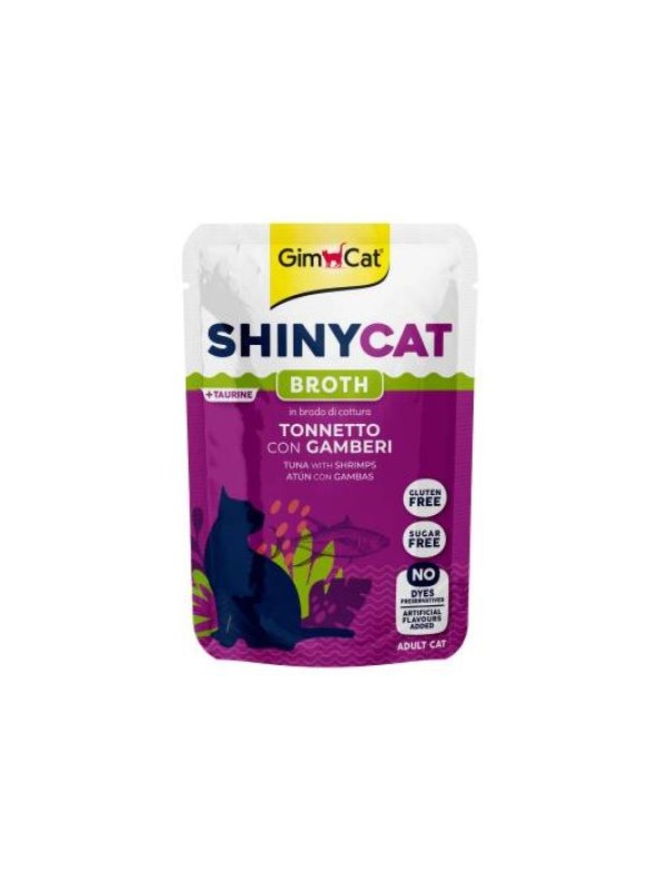 Gimcat Shinycat Ton Balığı ve Karidesli Yetişkin Kedi Çorbası 70 gr