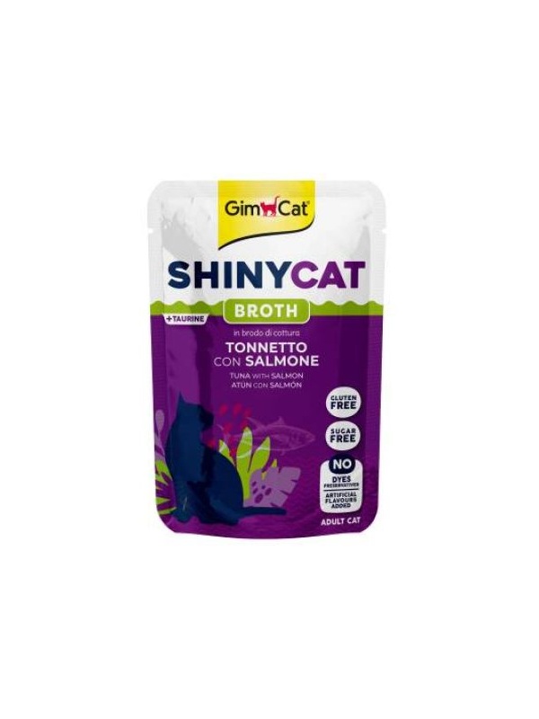 Gimcat Shinycat Ton Balığı ve Somonlu Yetişkin Kedi Çorbası 70 gr