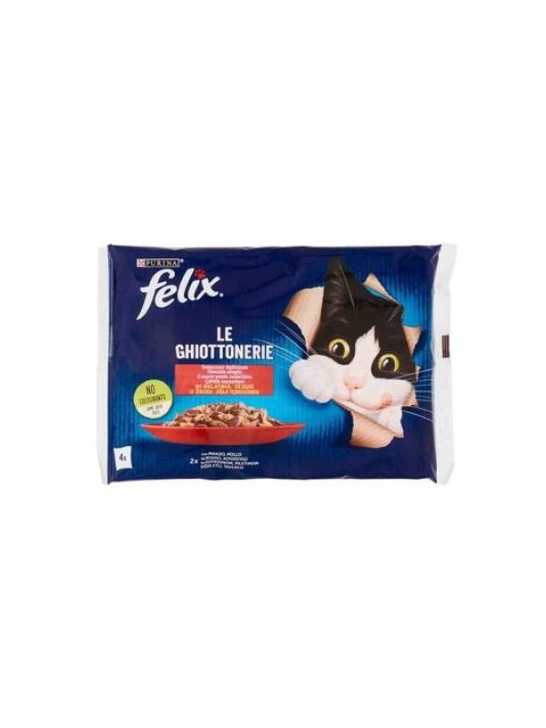 Felix Multipack Sığır ve Tavuk Etli Yetişkin Kedi Konservesi 4 X 85 gr
