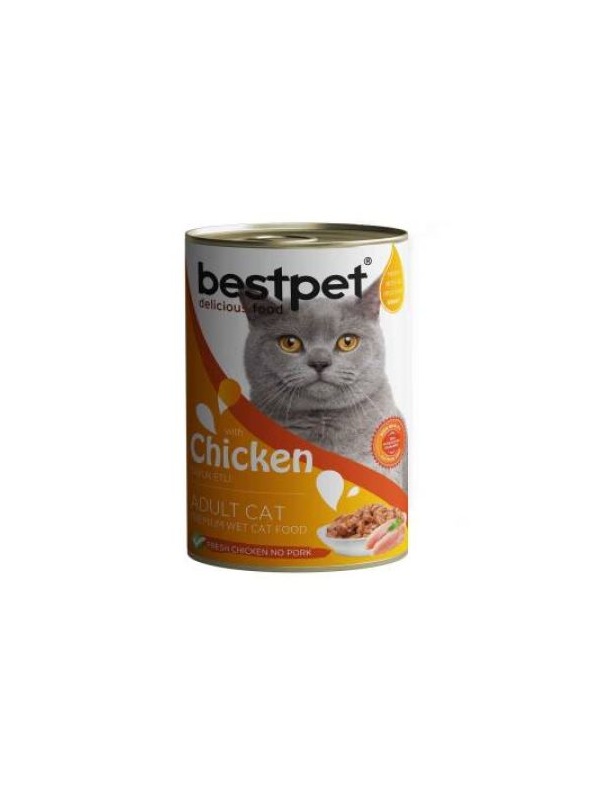 Bestpet Tavuklu Yetişkin Kedi Konservesi 400 gr
