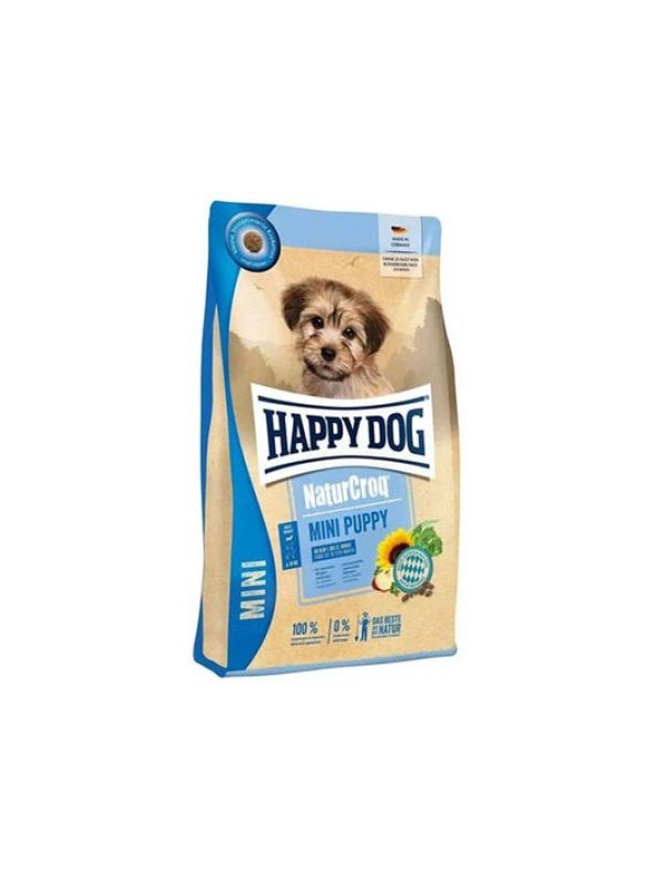 Happy Dog Mini Puppy NaturCroq Somonlu Küçük Irk Köpek Maması 4 Kg + Dr.Clauders Ödül 80 Gr
