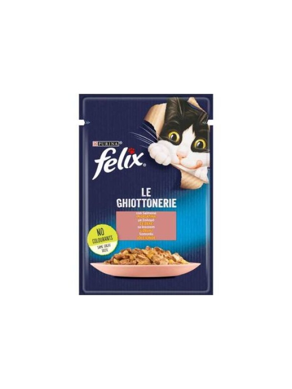 Felix Pouch Somonlu Kedi Konservesi 85 gr