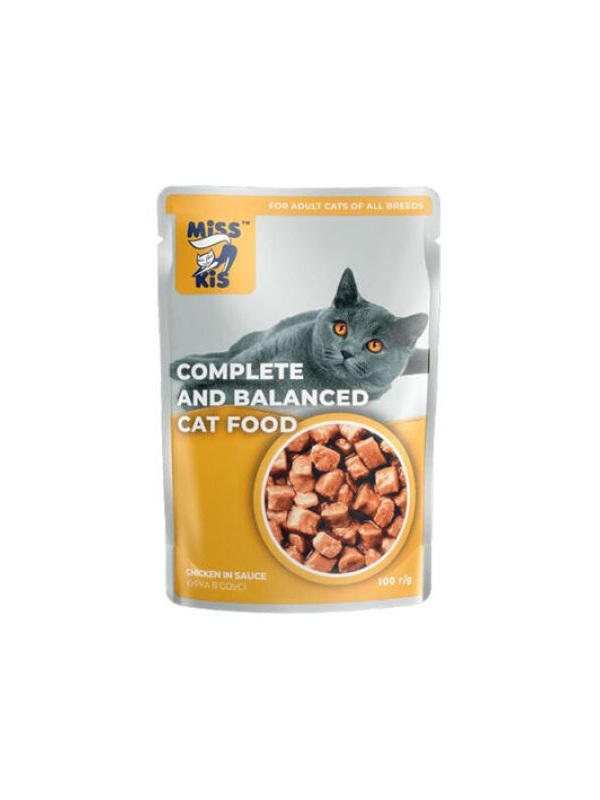Miss Kis Tavuklu Adult Kedi Yaş Maması Gravy 100 Gr