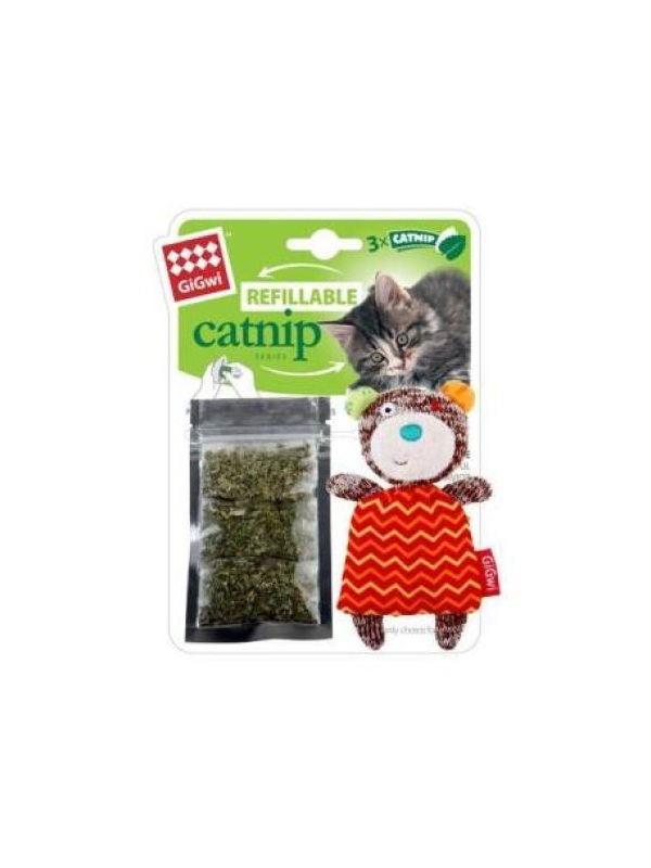 Gigwi Catnip Hazneli Ayı Peluş Kedi Oyuncağı