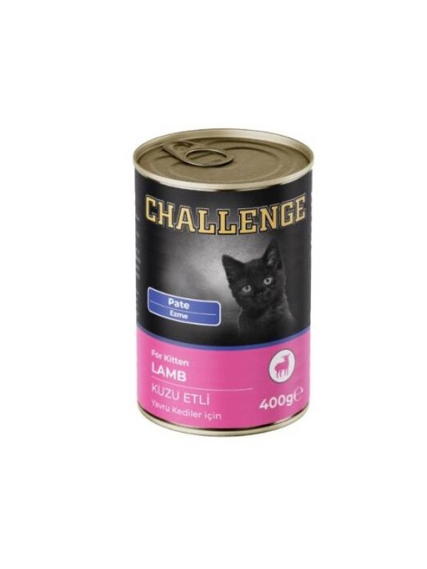 Challenge Pate Kuzu Etli Yavru Kedi Konservesi 400 gr