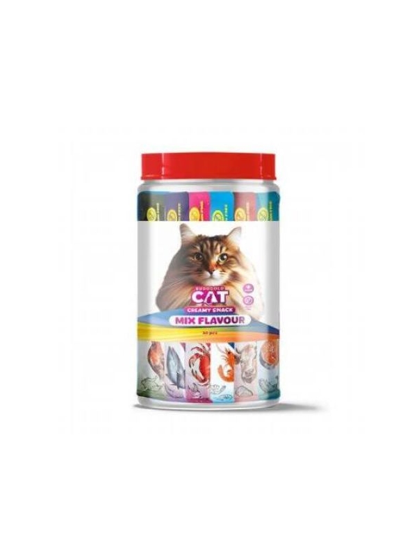 Euro Gold Kedi Ödül Çubuğu Sıvı Karışık Paket 30 Adet X 15 gr