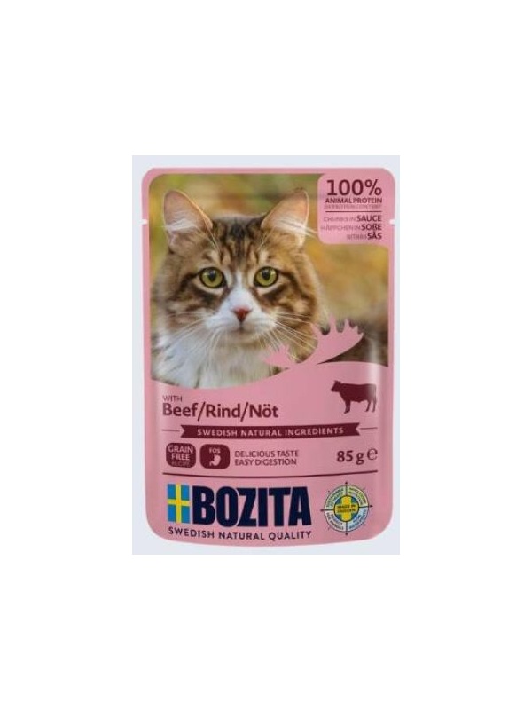 Bozita Tahılsız Sığır Etli Yetişkin Kedi Konserve Maması 85 gr