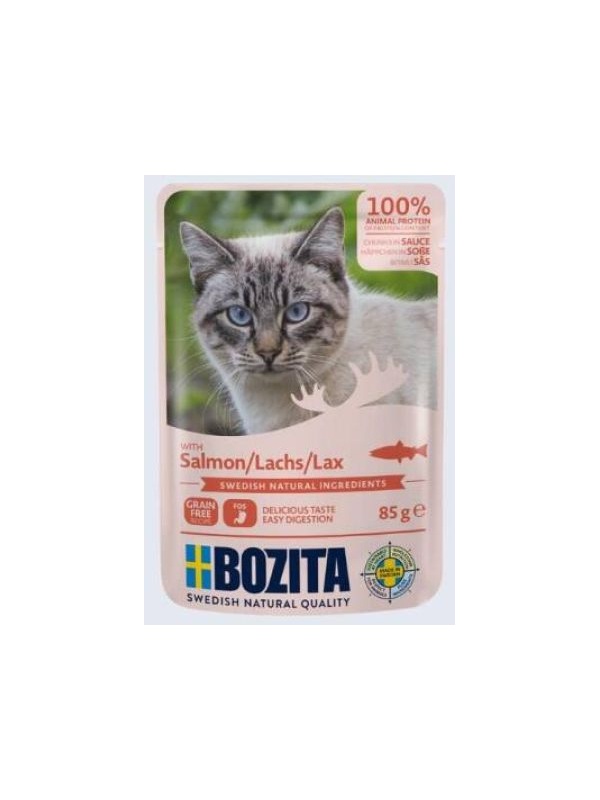 Bozita Tahılsız Somonlu Yetişkin Kedi Konserve Maması 85 gr