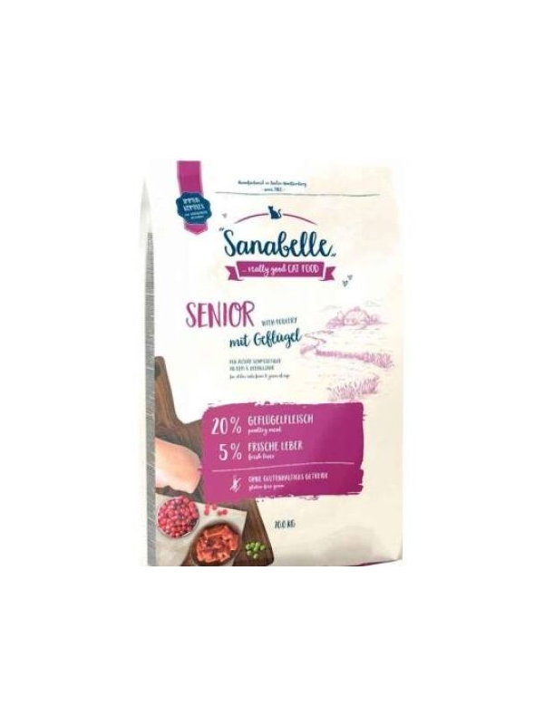 Sanabelle Senior Tahılsız Kümes Hayvanlı Yaşlı Kedi Maması 10 Kg
