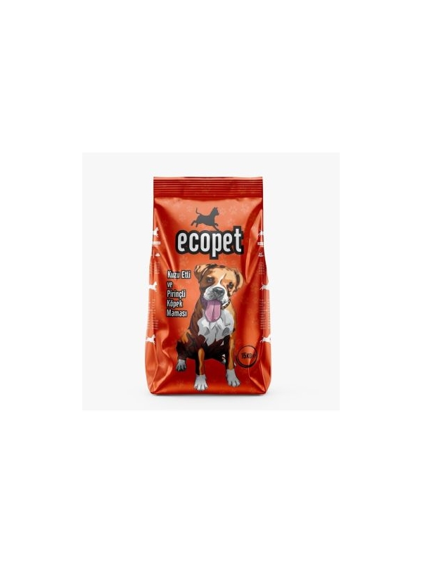 Ecopet Kuzu Etli Ve Pirinçli 15 Kg Yetişkin Köpek Maması