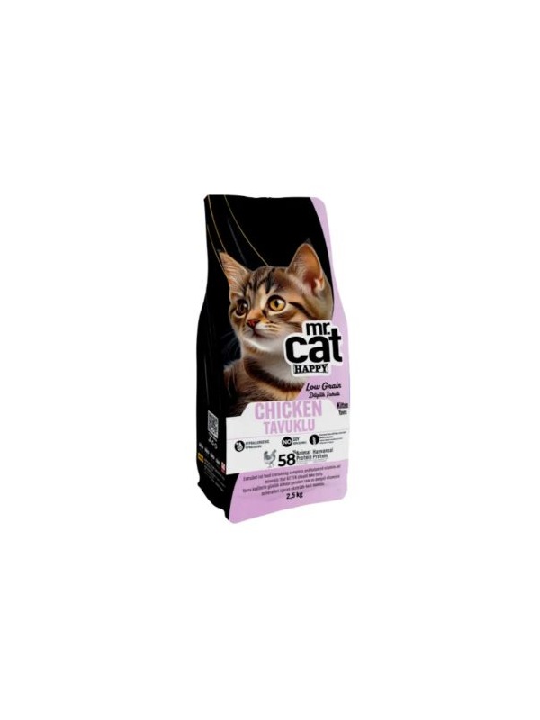 Mr. Cat Happy Tavuklu Yavru Kedi Maması 2500 G