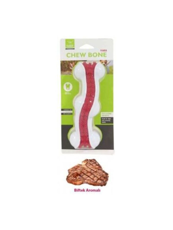Nunbell Köpek Oyuncağı Biftek Aromalı Dolgulu Kemik S 10 cm