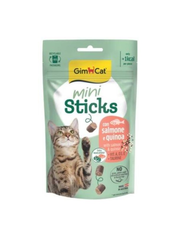 Gimcat Mini Sticks Somonlu&Kinoalı Ödül Çubukları 50gr