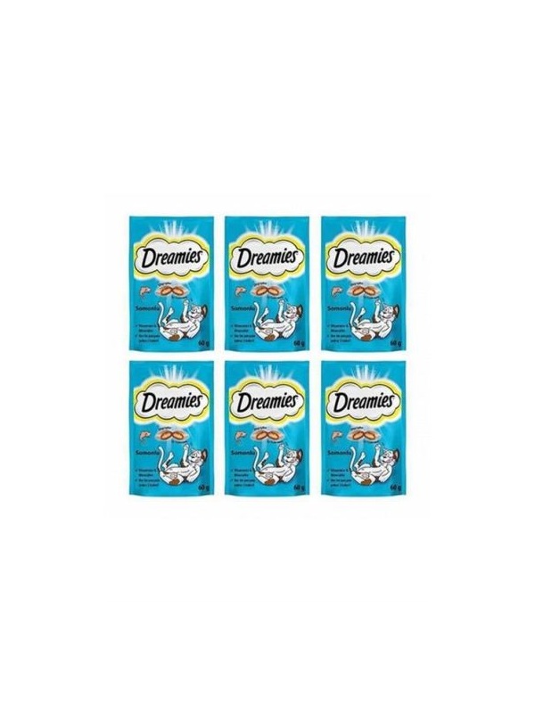 Dreamies Somon Balıklı Kedi Ödülü 6 Adet x 60 Gr