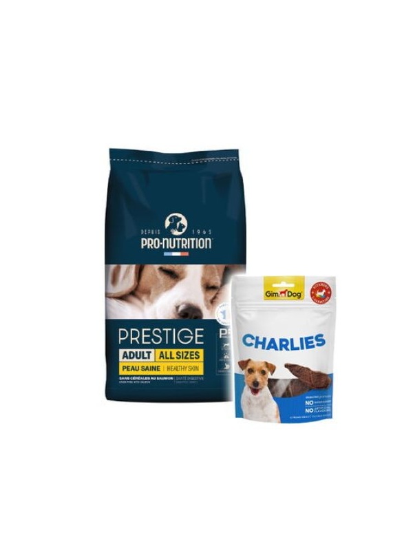 Pro Nutrition Prestige Skin Care Yetişkin Köpek Maması 3 Kg + Gimdog 70 Gr Köpek Ödülü