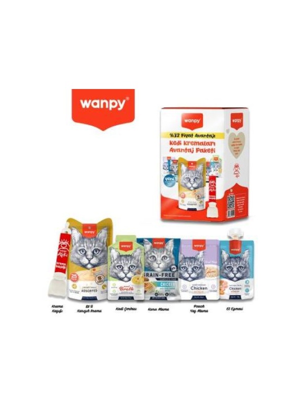 Wanpy Avantajlı Kedi Ödül Ve Konserve Mama Paketi