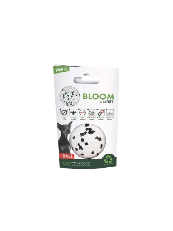 M-Pets Bloom Ball Parçalanmaz Top Köpek Oyuncağı Beyaz 7 cm