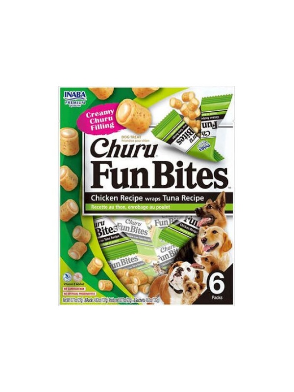 Inaba Churu Fun Bites Sticks ton balığı Sargılı Köpek Ödül Maması 6lı Paket