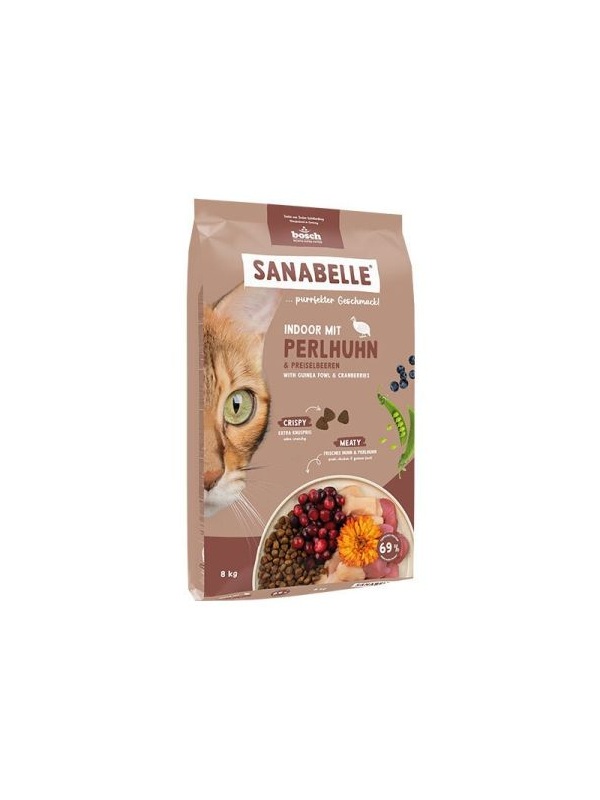 Sanabelle Indoor Gine Tavuğu ve Yaban Mersinli Yetişkin Kuru Kedi Maması 8 Kg