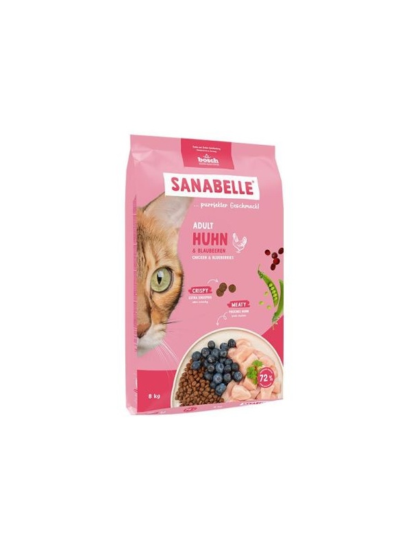 Sanabelle Life Tavuklu ve Yaban Mersinli Yetişkin Kuru Kedi Maması 8 Kg