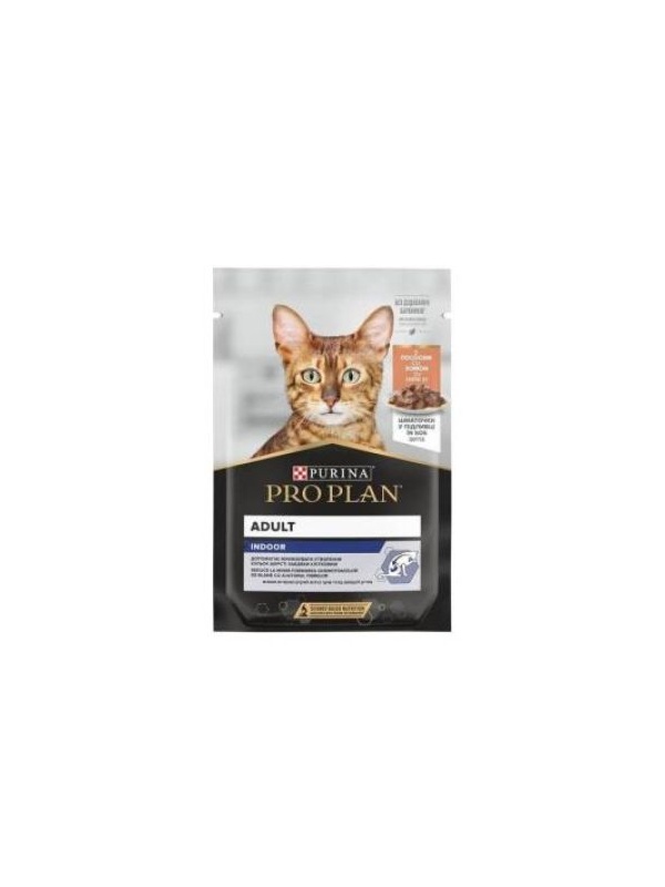 Pro Plan Pouch Indoor Sos içinde Somonlu Yetişkin Kedi Konservesi 85 gr