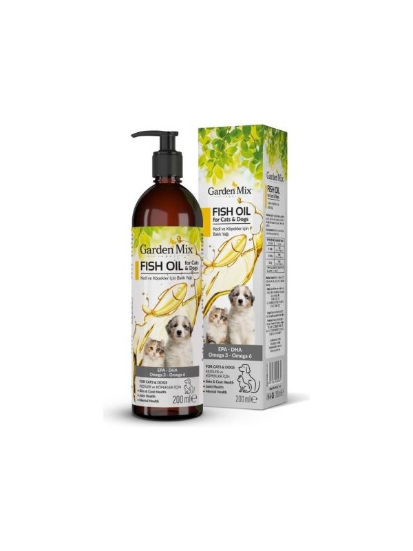 Gardenmix Kedi ve Köpek Somon Yağı 200 ml