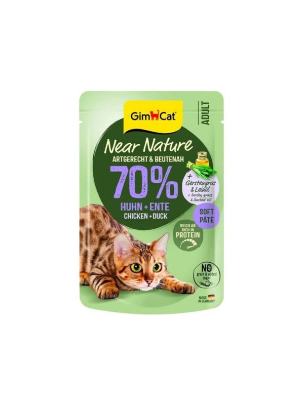 Gimcat Near Nature Pouch Tavuk ve Ördek Etli Kedi Yaş Maması 85 Gr