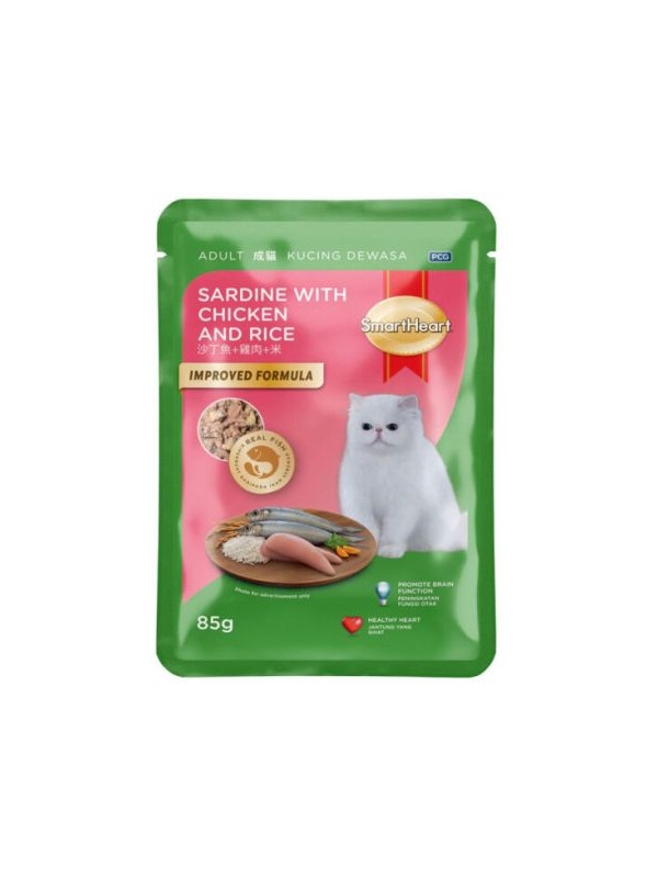 Smart Heart Sardalya ve Tavuk Etli Kedi Yaş Maması 85 Gr