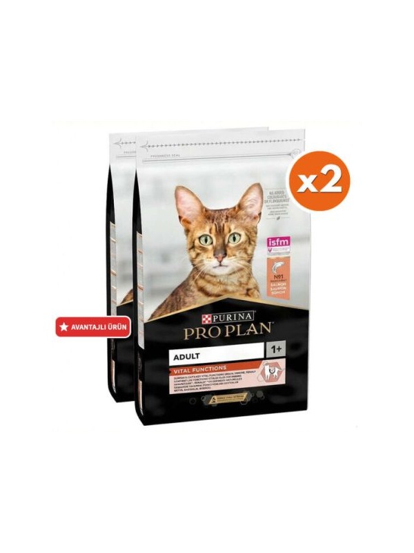Pro Plan Somonlu Kedi Maması 10 Kg x 2 Adet