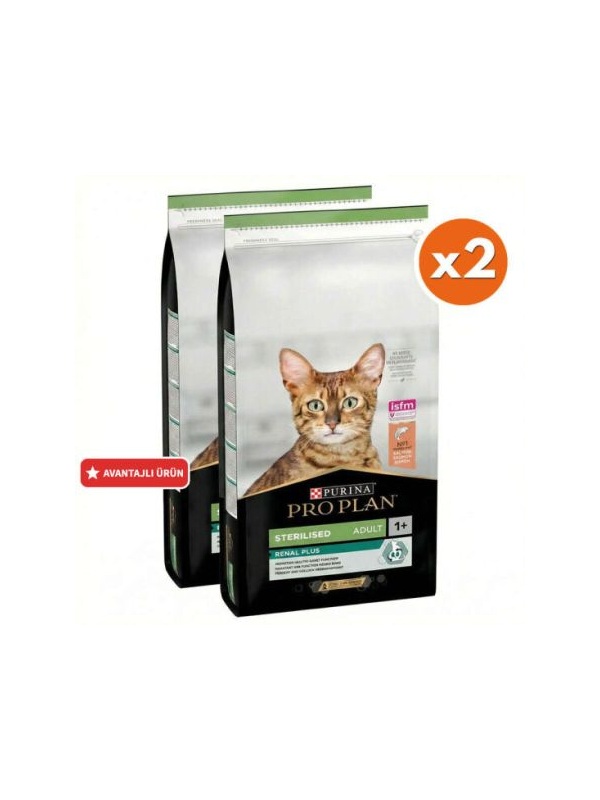 Pro Plan Kısırlaştırılmış Somon Balıklı Kedi Maması 10 Kg x 2 Adet