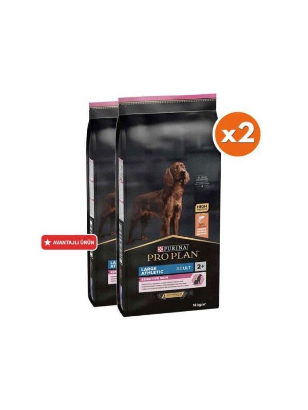 Pro Plan Large Athletic Sensitive Büyük Irk Somonlu Köpek Maması 14 Kg x 2 Adet