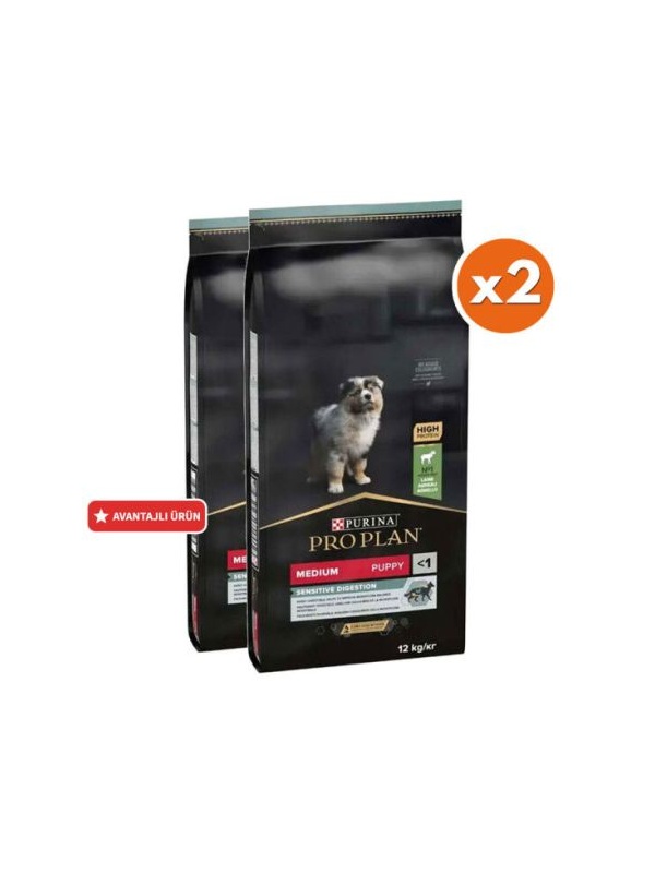 Pro Plan Medium Puppy Kuzu Etli Yavru Köpek Maması 12 Kg x 2 Adet