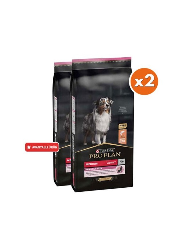 Pro Plan Sensitive Somonlu Hassas Köpek Maması 10 Kg x 2 Adet