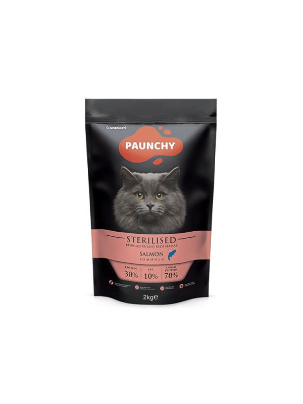 Paunchy Sterilised Somonlu Kısırlaştırılmış Kedi Maması 2 Kg