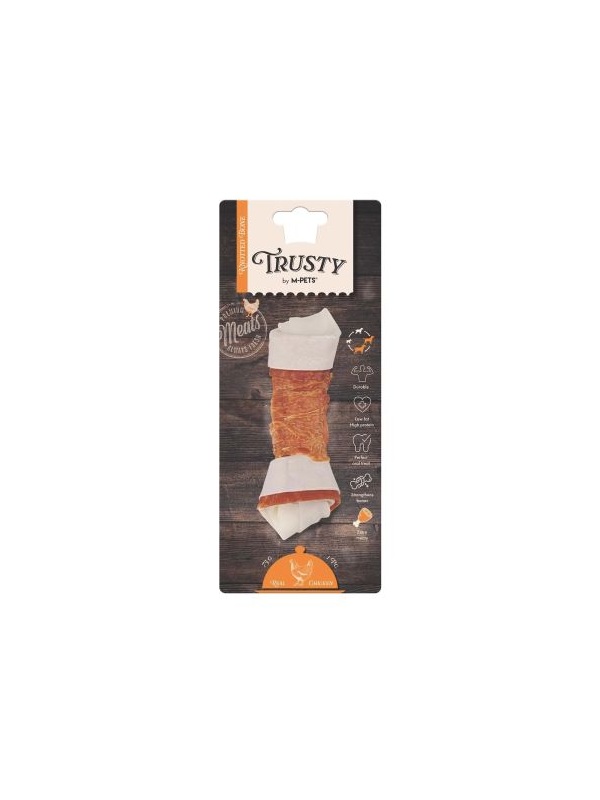 M-Pets Trusty Tavuklu Düğümlü Köpek Çiğneme Kemiği 15,3cm