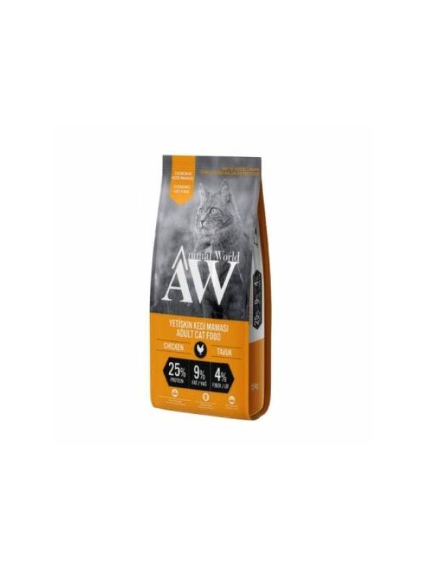 Animal World Eco Tavuklu Yetişkin Kedi Maması 15 kg