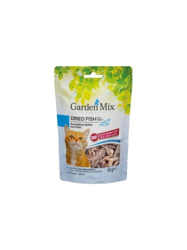 Gardenmix Kurutulmuş Balıklı Kedi Ödülü 60 Gr