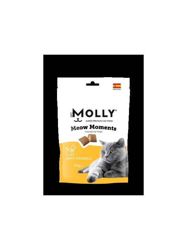 Molly Meow Moments Anti-Hairball Tüy Yumağı Kontrolü İçin Kedi Ödül Maması 60gr