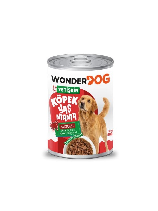 WonderDog Kuzulu Yetişkin Köpek Konservesi 400 gr