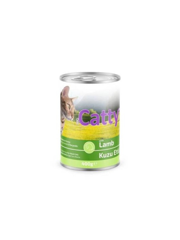 Catty Soslu Kuzu Etli Kedi Konservesi 400 Gr