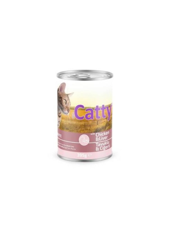 Catty Pate Tavuklu Ciğerli Kedi Konservesi 395 Gr