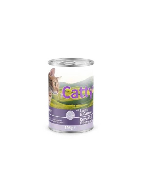 Catty Pate Kuzu Etli Havuçlu Kedi Konservesi 395 Gr