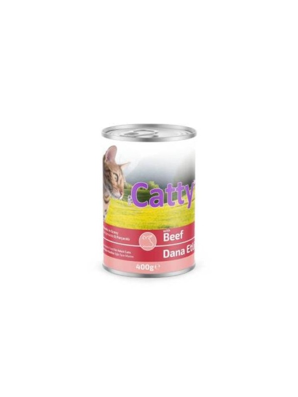 Catty Soslu Dana Etl Kedi Konservesi 400 Gr