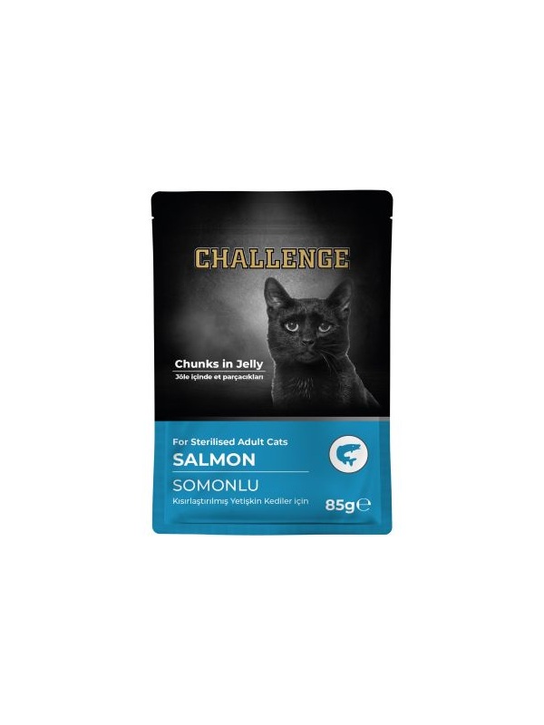 Challenge Somonlu Pouch challenge Kısırlaştırılmış Yetişkin Kedi Pouch 85 gr